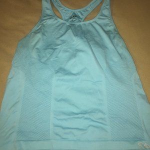 Blue fitness tank top